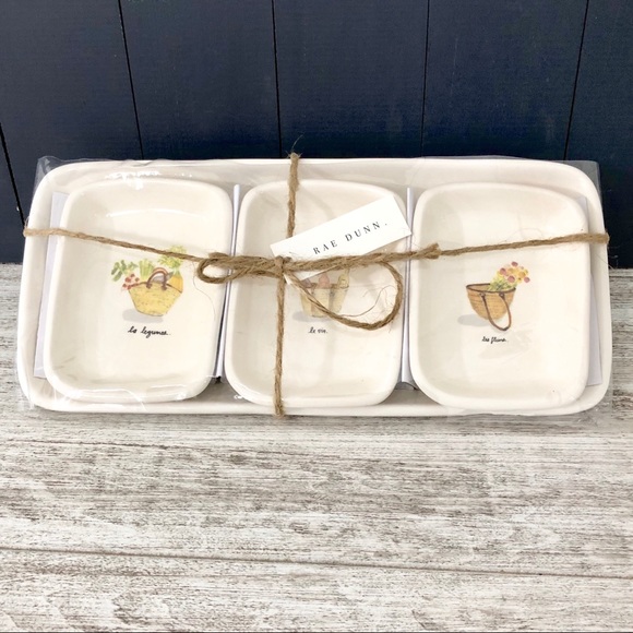 Rae Dunn Other - Rae Dunn 4-Piece Serving Set French Collection